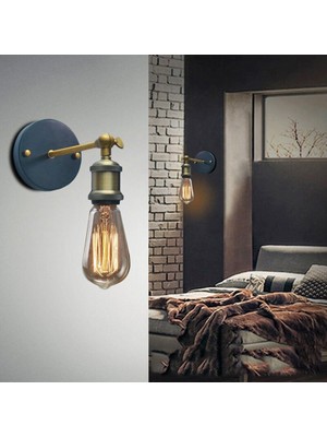 Xinh Vintage Endüstriyel Duvar Lambası Retro Loft Tarzı Demir Dişli Duvar Lambaları Yatak Odası Lamba Bar Cafe E27 Aplik Duvar Aydınlatma Armatürleri | LED Iç Mekan Duvar Lambaları (Yurt Dışından)