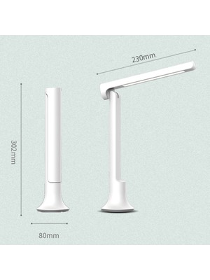 Xinh USB Akıllı Şarj Okuma Göz Koruma Başucu Öğrenme Masa Lambası Dokunmatik Katlanır Öğrenci ve Çocuk Yurdu Gece Işığı (Yurt Dışından)