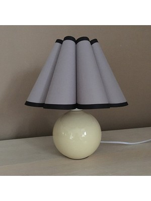 Xinh Vintage Kore Pileli Masa Lambası Bez ile Retro Abajur LED Masa Lambası Ev Dekorasyon Başucu Lamba Seramik Gece Lambası | LED Masa Lambaları (Yurt Dışından)