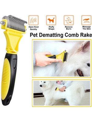 Epilasyon Tarak Köpekler Için Kedi Detangler Kürk Kırpma Dematting Deshedding Fırça Bakım Aracı Katı Uzun Saç Kıvırcık Pet Için | Köpek Tarakları (Yurt Dışından)