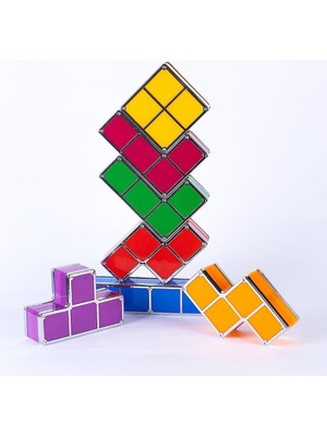 Tetris Lamba LED Parlayan Gece Işıkları Oyuncak Lamba (Yurt Dışından)