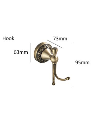 Banyo Aksesuarları Antik Bronz Havlu Raf Tuvalet Kağıdı Tutucu Sabunluk Havlu Askısı Takla Tutucu Antik Bronz ELF4001 | Banyo Donanım Setleri (Yurt Dışından)
