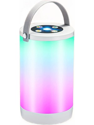 Leoeu Rgb Başucu Lambası, Sıcak Beyaz Işık ve  ile Kısılabilir Atmosfer Masa Lambasırenk Değiştirme, USB Şarj Edilebilir LED Gece Lambası Yatak Odası, (Yurt Dışından)