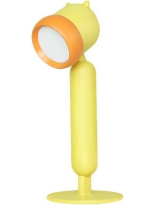 Çocuklar Masa Lambası Mini Sevimli Dokunuş Masaüstü Gece Işık LED Başucu Çalışma Çalışma Okuma Lambası Karartma Bebek Işık Lambaları USB Şarj (YELLOW8094B) (Yurt Dışından)