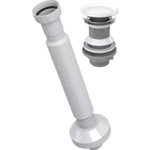 Seramik Kapaklı Beyaz Klik Klack Lavabo Süzgeci 32 Sifon