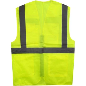Mühendis Tipi Ikaz Yeleği Cepli Fosforlu Sarı Güvenlik Yelek Sarı