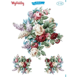 My Hobby St 350 Gül Demeti Desenli Sulu Transfer 25X35