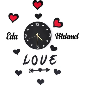 Ahşap Love Saat