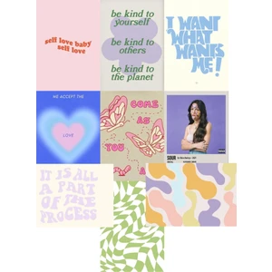 Indie Olivia Rodrigo Vibe Poster Duvar Kağıdı Seti
