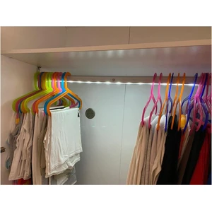 Led Işıklı Hareket Sensörlü 110-119 Cm Dolap Içi Elbise Askı Borusu Pilli