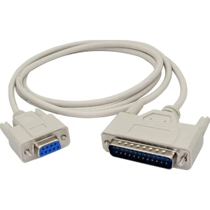 RS232 Db9 Dişi To Lpt DB25 Pin Erkek Çevirici Kablo Seri Paralel Yazıcı Kablosu