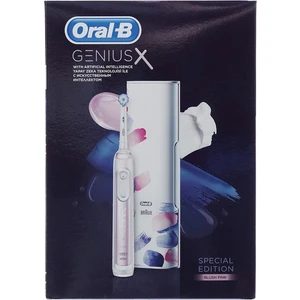 Genius X Yapay Zeka Destekli Şarj Edilebilir Diş Fırçası Özel Seri Pembe + Seyahat Kabı