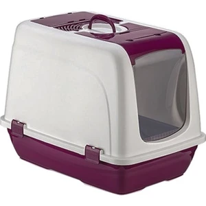 Kapalı Kedi Tuvaleti - Bordo
