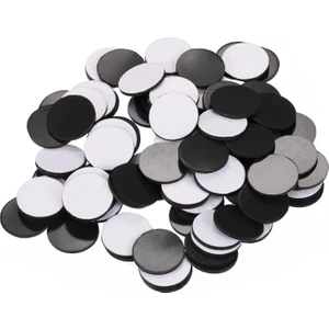 Yapışkanlı Yuvarlak Magnet Mıknatıs - 25 mm Çap - 1,7 mm Kalınlık  - 100 Adet