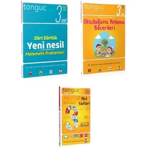 Tonguç Akademi 3. Sınıf Dört Dörtlük Matematik - Okuduğunu Anlama Becerileri -Akıl Notları