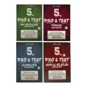 Bilfen Yayınları 5. Sınıf Pro Test Soru Bankası Seti 4 Kitap