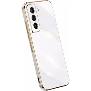 M.TK Moveteck S20 Fe Uyumlu Kılıf Kamera Lens Korumalı Parlak Gold Kenra Elitecase