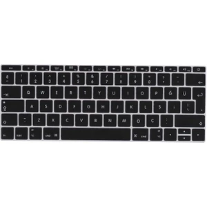 Apple Macbook 12' Retina A1534 Q Klavye Koruyucu Silikon Ped