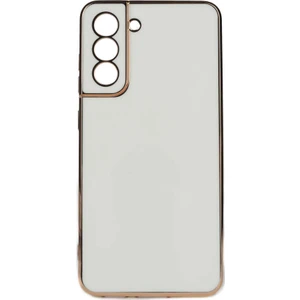 Samsung Galaxy S21 Fe Kılıf Köşeli Altın Model Kapak