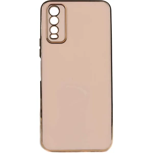 Vivo Y20 Kılıf Köşeli Altın Model Kapak