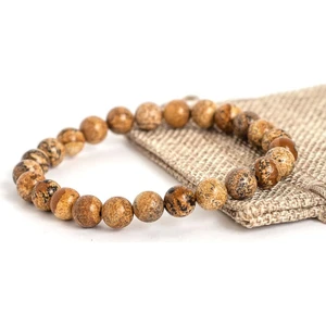 Padore Accessory Unisex Jasper Doğal Taşı Bileklik Bereket Taşı