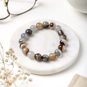 Padore Accessory Akik Doğal Taş Bileklik Stres Kovucu