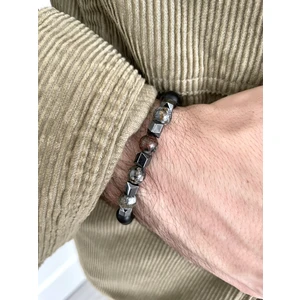Padore Accessory Jade ve Hematit ile Hazırlanmış Doğal Taş Bileklik Harika Tasarım