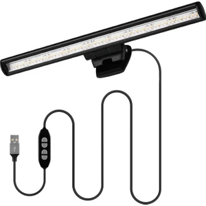 Laptop Monitör Lambası, Ekran Işık Çubuğu USB Motorlu E-Okuma LED Lamba Bilgisayar Ekranı Parlama , Uzay Tasarrufu Ev Ofis Dizüstü Lamba ile Bir (Yurt Dışından)