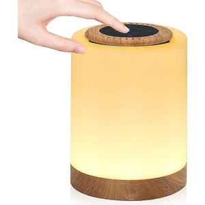 Lambalar Başucu Lambası Bluetooth Hoparlör Dokunmatik Sensör Lambası Rgb Dim Kartı Gece Lambası Sıcak (Yurt Dışından)