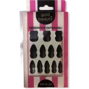 Gold Beauty Takma Tırnak Siyah