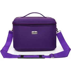 Mor Küçük Su Geçirmez Kozmetik Çantası Seyahat Saklama Çantası Depolama Bavul (25 cm * 18 cm * 19 Cm) (Yurt Dışından)