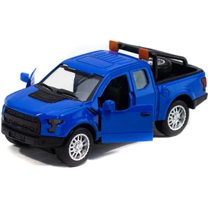 Metal Ford Ranger Pikap Çek Bırak Işıklı Mavi 12 cm