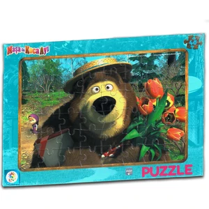 Laço Kids Maşa ile Koca Ayı Lisanslı Frame Puzzle/yapboz (48 Parça)