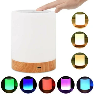 LED Gece Lambası Şarj Edilebilir Başucu Kontrol Dokunmatik Lamba Yatak Odası Masası Roma Dekor (Yurt Dışından)