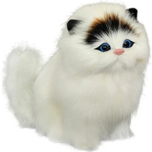 Lsimulation Peluş Kedi Crouching Hayvan Modelleri El Yapımı Gerçekçi Kedi Bebekler Çocuk Peluş Oyuncaklar Ev Dekorasyon | Doldurulmuş ve peluş Hayvanlar (Yurt Dışından)