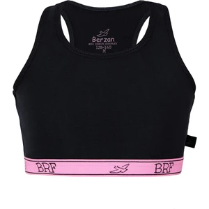 BRZ Collection Kız Çocuk Büstiyer | Crop Atlet | Sporcu Atlet | Siyah