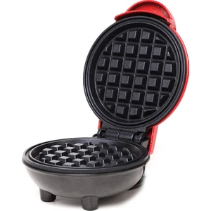 Mini Elektrikli Waffle Makinesi - Kırmızı (Yurt Dışından)