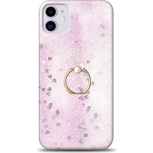 Bright Apple iPhone 11 Sulu Simli Pembe Silikon Kılıf