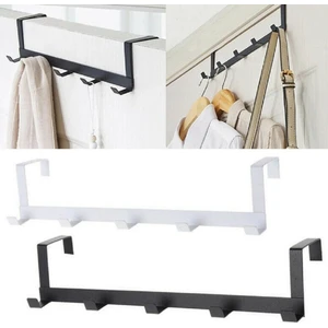 Mat Siyah Dayanıklı Metal Kapı Arkası Askılık – Dekoratif Seri, 29x7,5x6,5 cm Pratik Ev Düzeni Aksesuarı