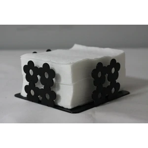 Evay Tasarım Metal Dekoratif Peçetelik - Papatya Desenli Peçetelik