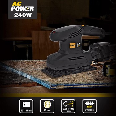 Cat DX45 240WATT Profesyonel Devir Ayarlı Titreşimli Zımpara Fiyatı