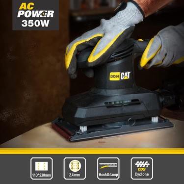 Cat DX44 350WATT Profesyonel Devir Ayarlı Titreşimli Zımpara Fiyatı