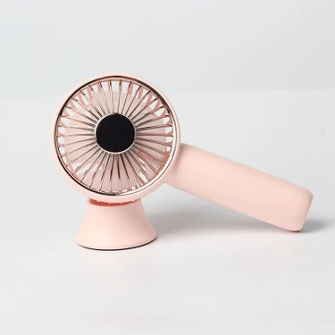 Zsykd D303 Handheld Masaüstü Mini Elektrik Fan Pembe (Yurt