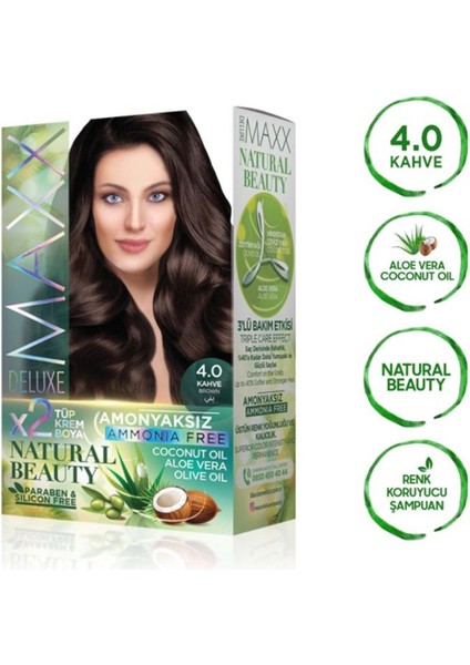 Natural Beauty Amonyaksız Saç Boyası 4.0 Kahve