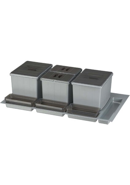 Çekmece Içi Taşıyıcı Ünite Manuel 900mm16+16+16lt Metalik Gri