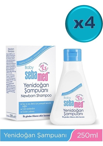 Bebek Şampuanı 250ML Yeni Doğan (4 Lü Set)