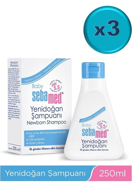 Bebek Şampuanı 250ML Yeni Doğan (3 Lü Set)