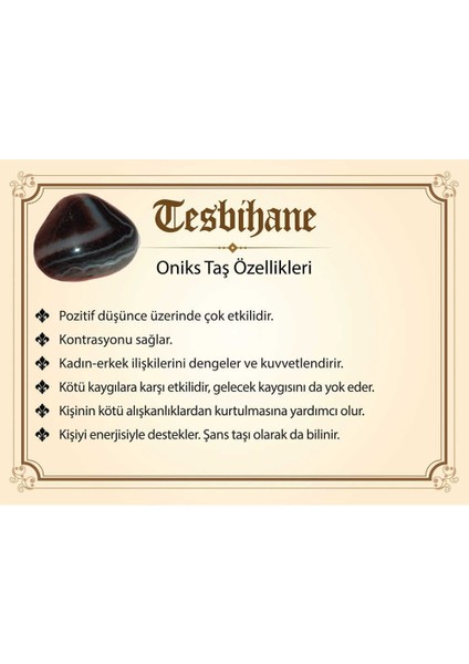 Kararmaz Metal Ayyıldız Püsküllü Arpa Kesim Oniks Doğaltaş Tesbih fiyatları