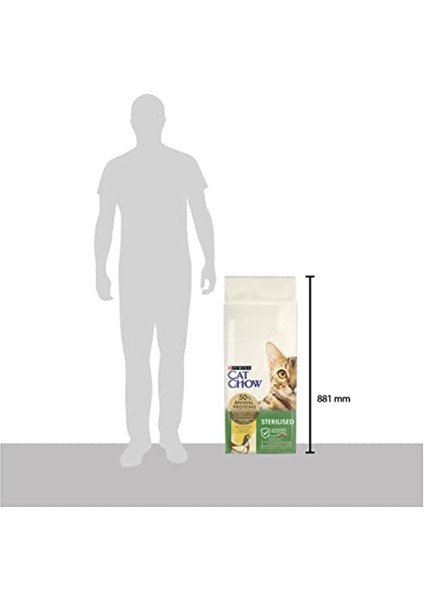 Cat Chow Sterilised Tavuklu Kısırlaştırılmış Yetişkin Kedi Maması 15 kg