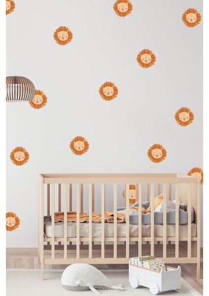 Minik Aslan Yüzü Çocuk Bebek Odası Duvar Sticker fiyatları
